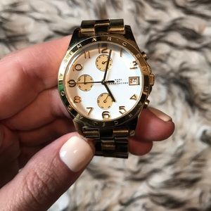 Marc by Marc Jacobs gold large face watch
